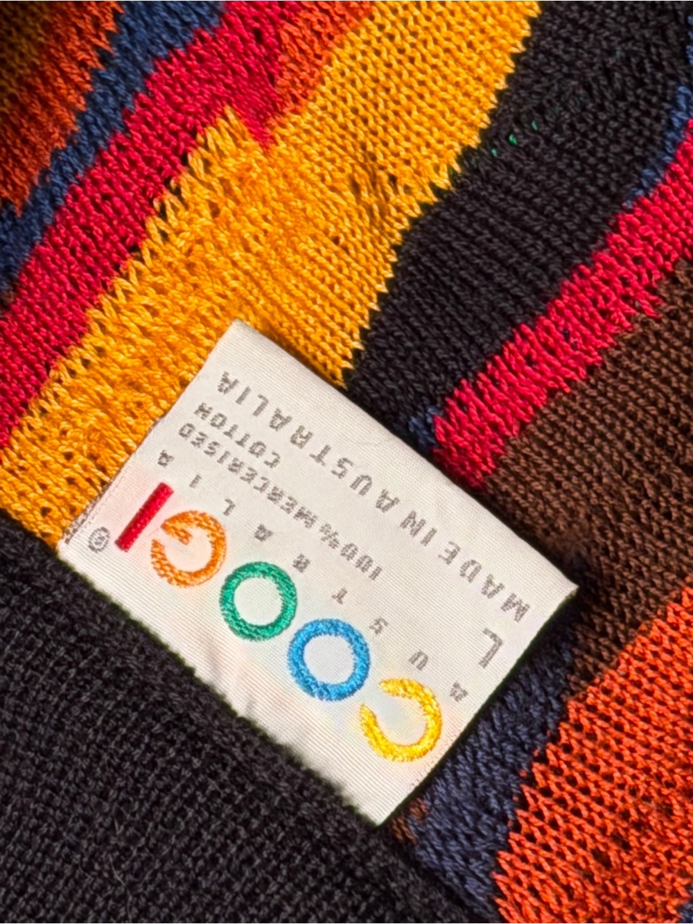 COOGI Multicolor Striped Knit Sweater - Picture 3 of 3